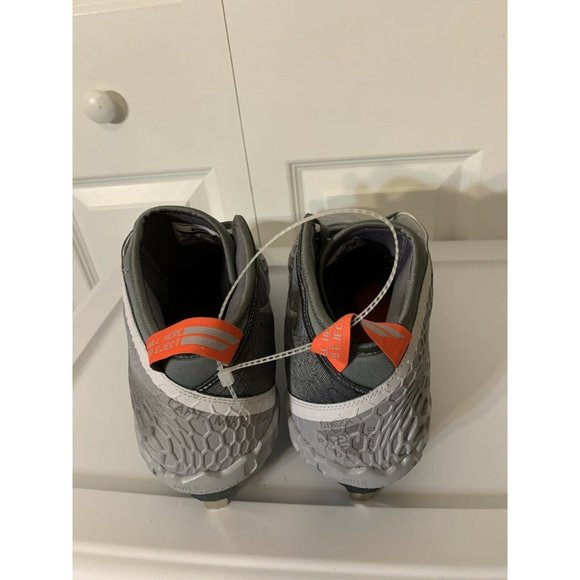 NEW Men’s Sz 15 Nike Mike Trout 5 Baseball Cleat Grey/Orange‎ AT3203-002 - Picture 9 of 9